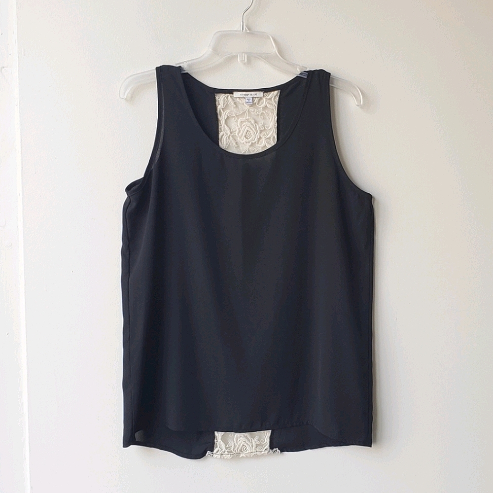 Amber Blue Sleeveless Blouse
